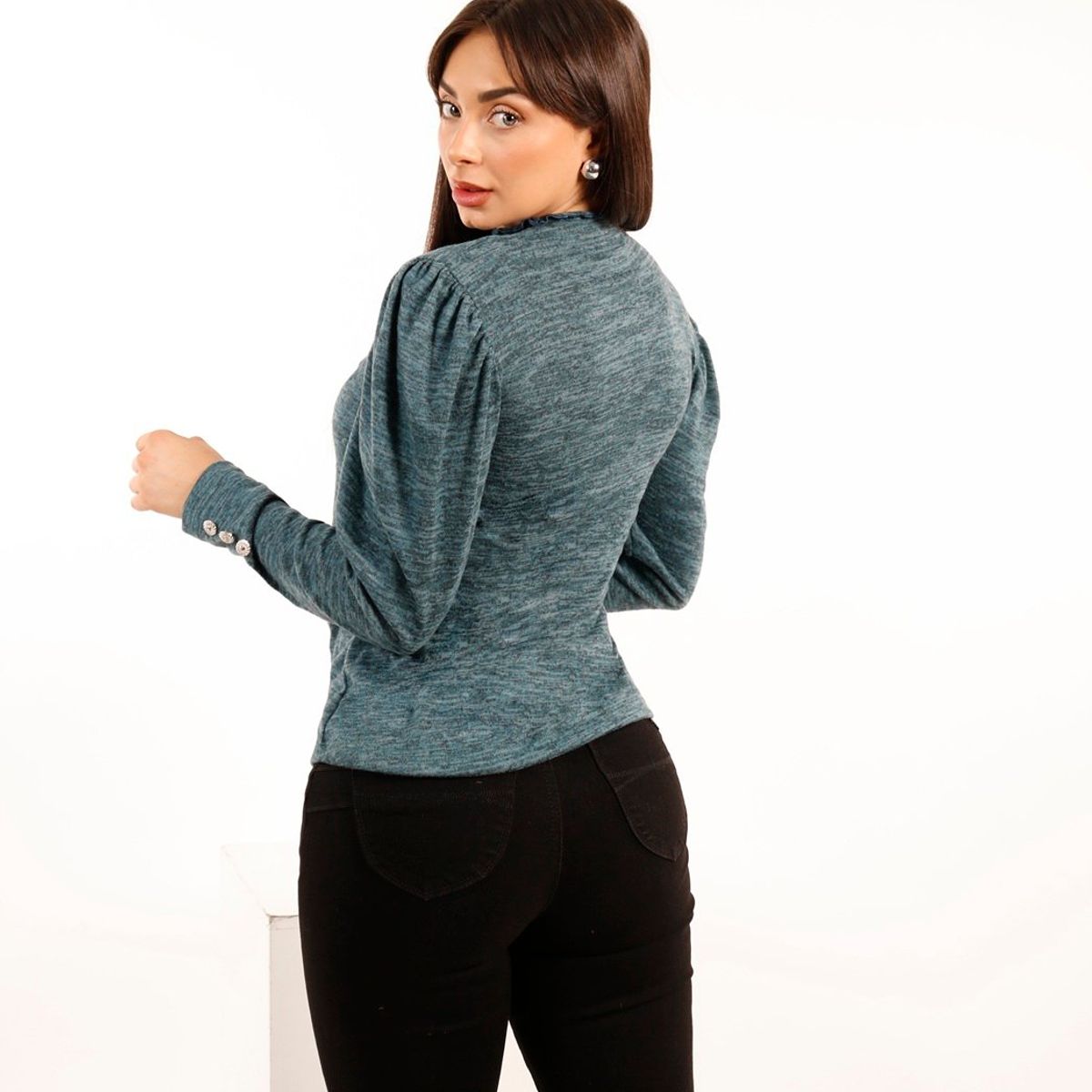 TENTATION - Polera Lanilla Rule Petroleo Tentation