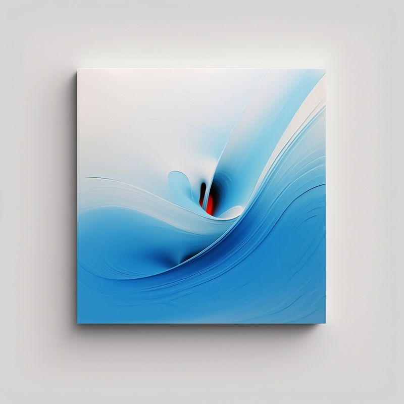 GENERICO - Cuadro Arte Gráfico Abstracción Simple Cielo 50x50 Cm