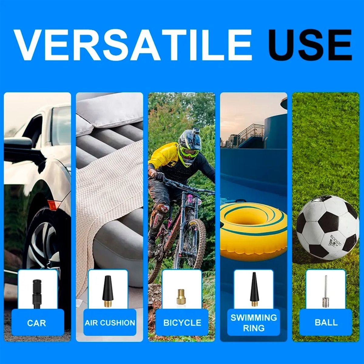 GENERICO - Compresor De Aire Portátil Inalámbrica Para Autos Motos