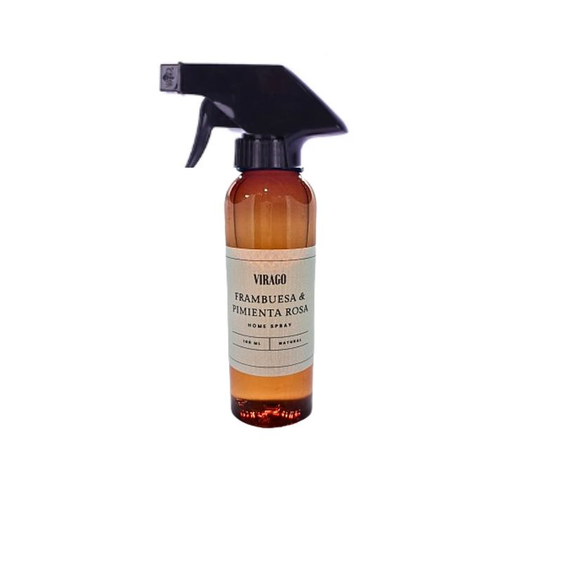 GENERICO - Home Spray Aromatizador Ambientes Textiles 100ml Virago Frambuesa-Rosa