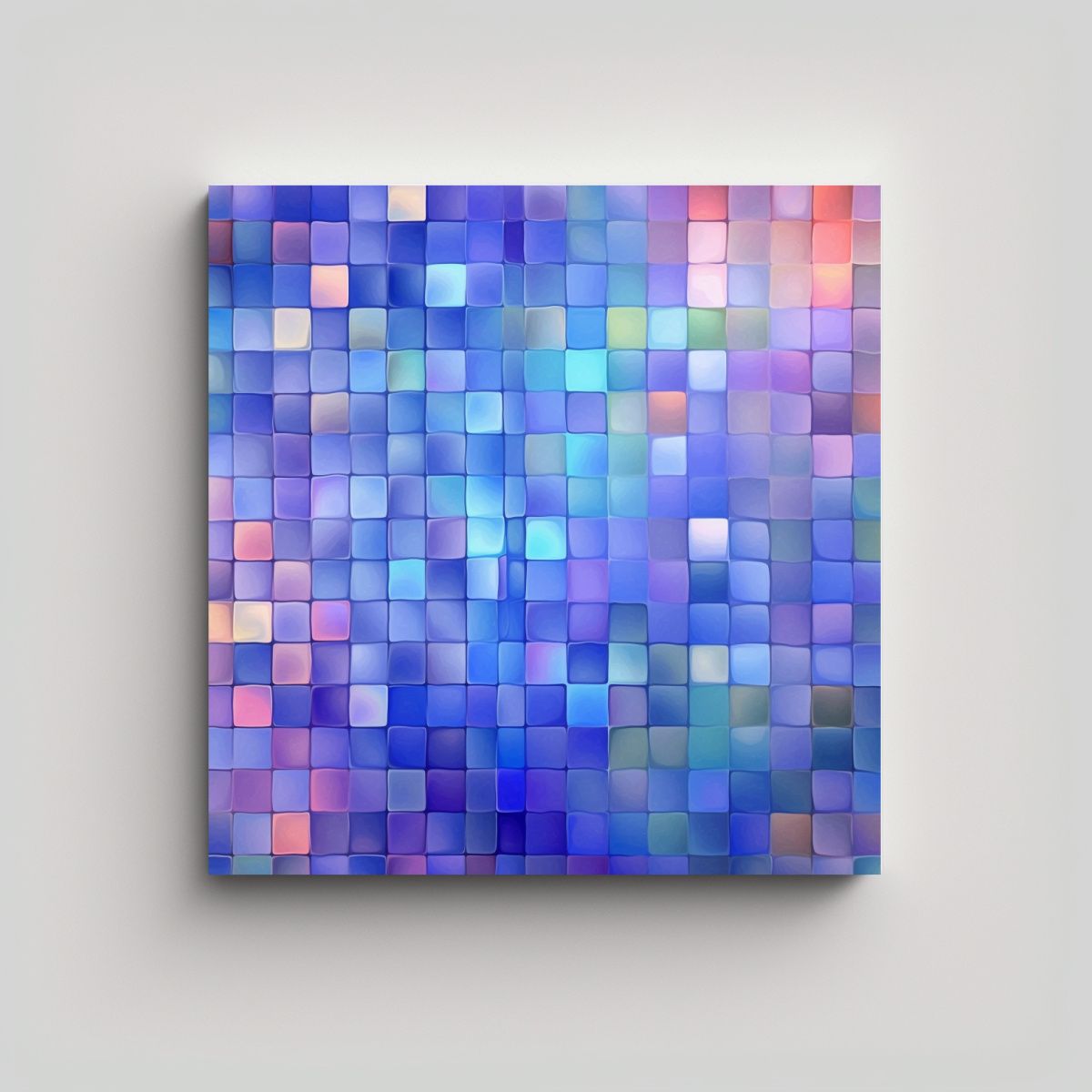 GENERICO - Cuadros Decorativos Estilo Digital Con Líneas 80x80 Cm