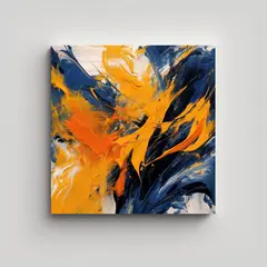 GENERICO - Cuadrados Minimalistas Arte Fractal Generativo 90x90 Cm