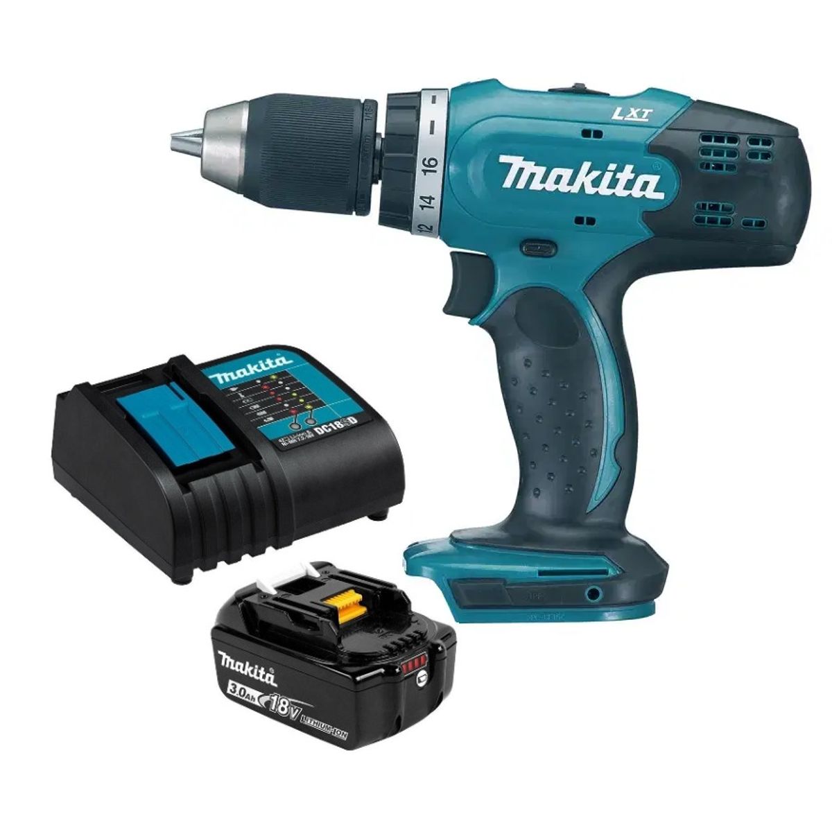 MAKITA - Taladro Atornillador 18v Inalámbrico 42 Nm Makita DDF453 (3 Ah)