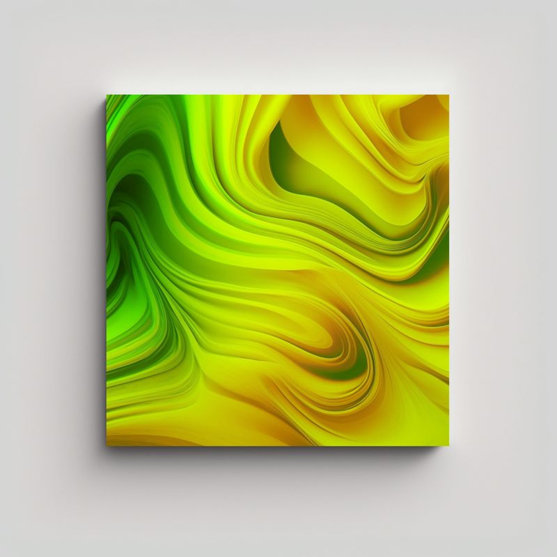 GENERICO - Cuadro Decorativo Con Diseño De Gradiente ácido 70x70 Cm