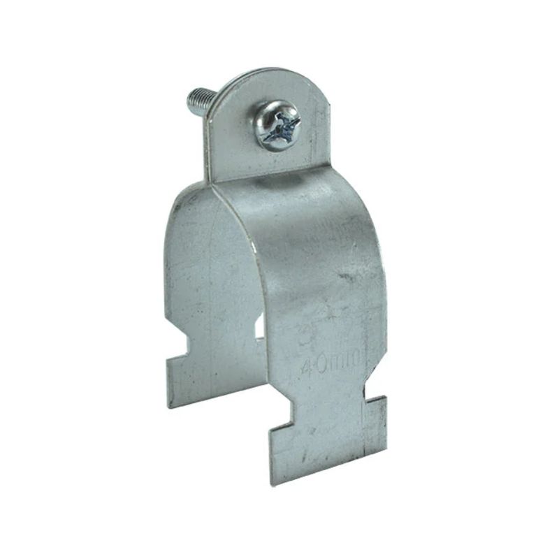GENERICO - Abrazadera Electrogalvanizada Rc Con Perno 40mm Pack 5 Und