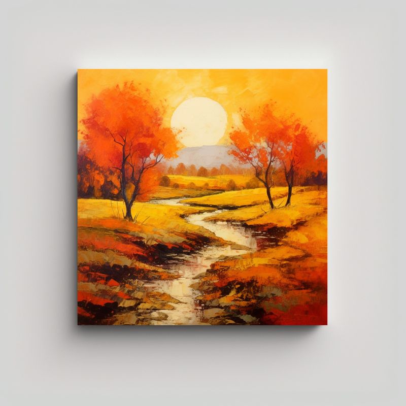 GENERICO - Pintura En Lienzo Con Diseño único Que 90x90 Cm