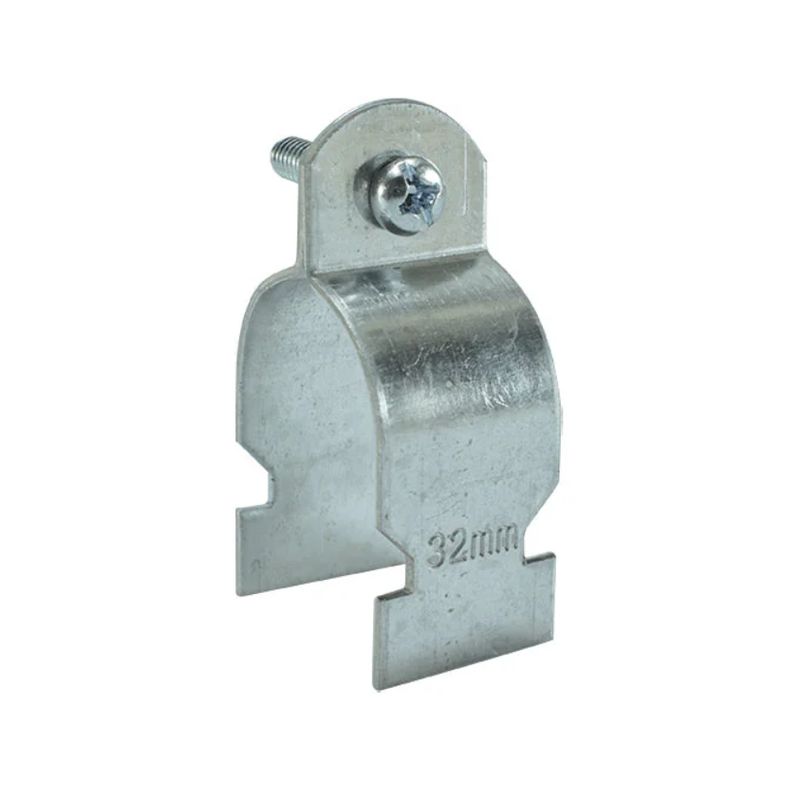 GENERICO - Abrazadera Electrogalvanizada Rc Con Perno 32mm Pack 5 Und