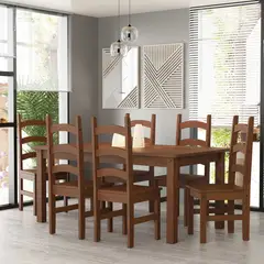 VEKKAHOME - COMEDOR MADERA ITALIA 6S 273190+3X273190