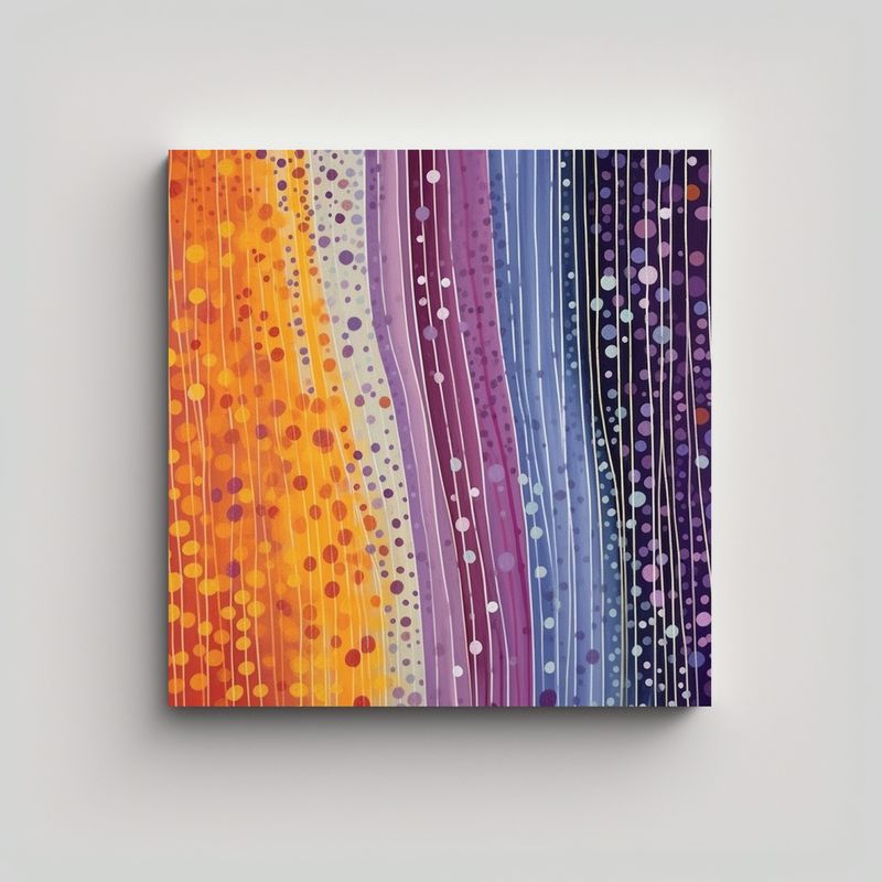 GENERICO - Pinturas Decorativas De Rayas Punteadas Luminosas 50x50 Cm