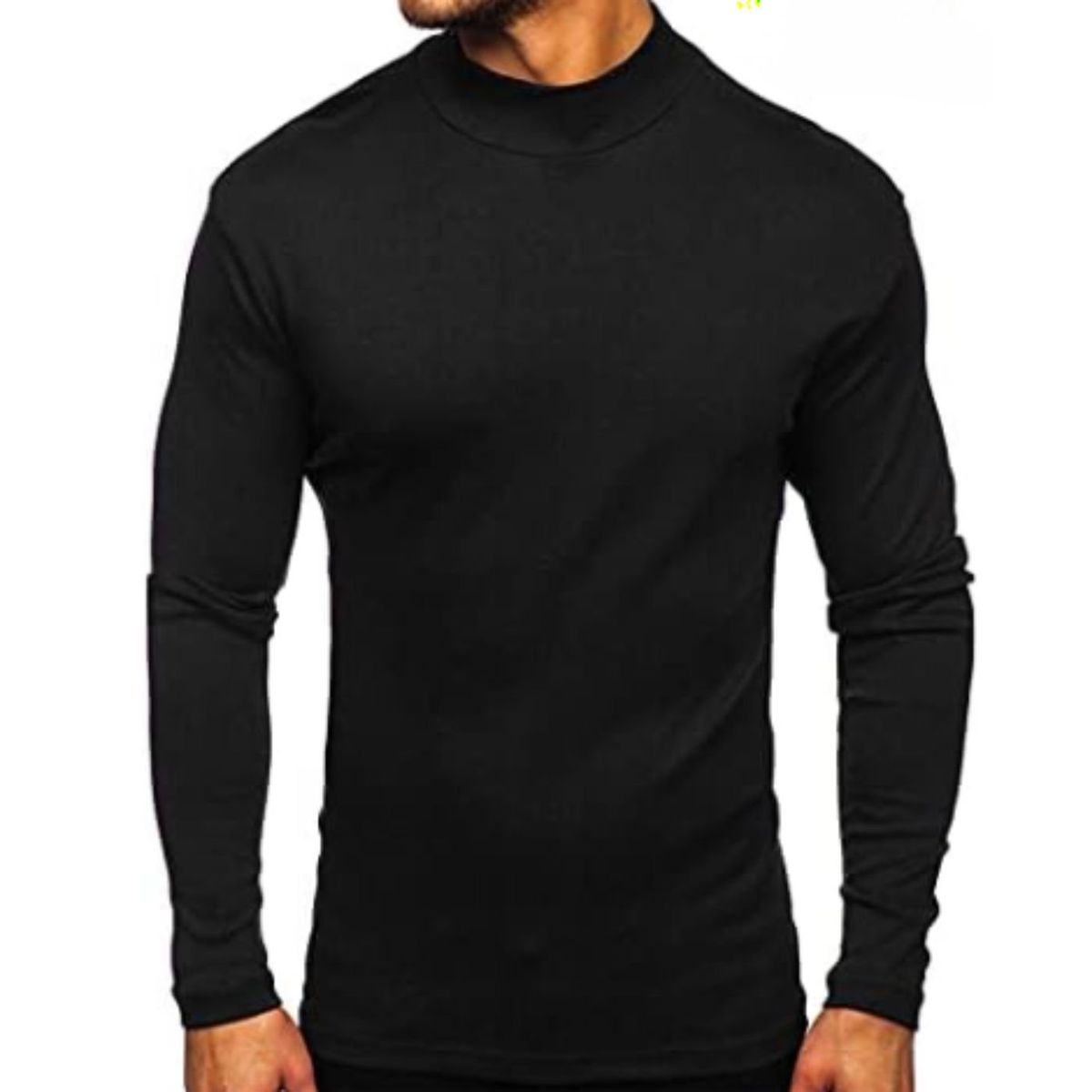 LIKE SHOP - Camiseta Hombre Manga Larga Cuello Beatle Fibra Bambu 3610