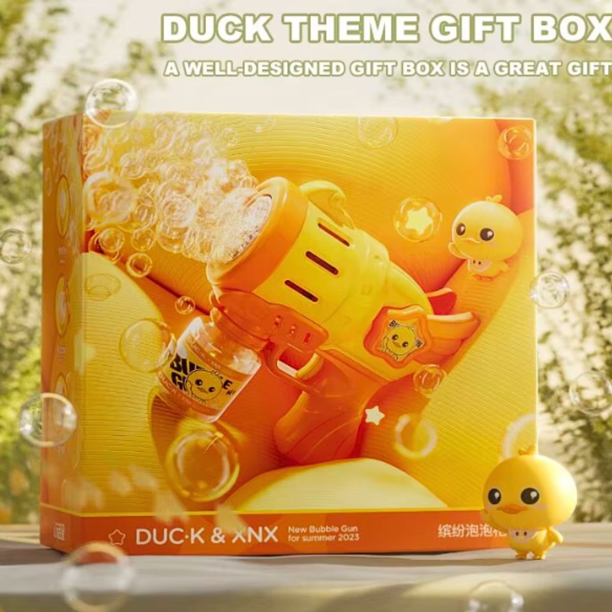 GENERICO - Pistola Lanza Burbujas Eléctrica Angel Bubble Stick Duck