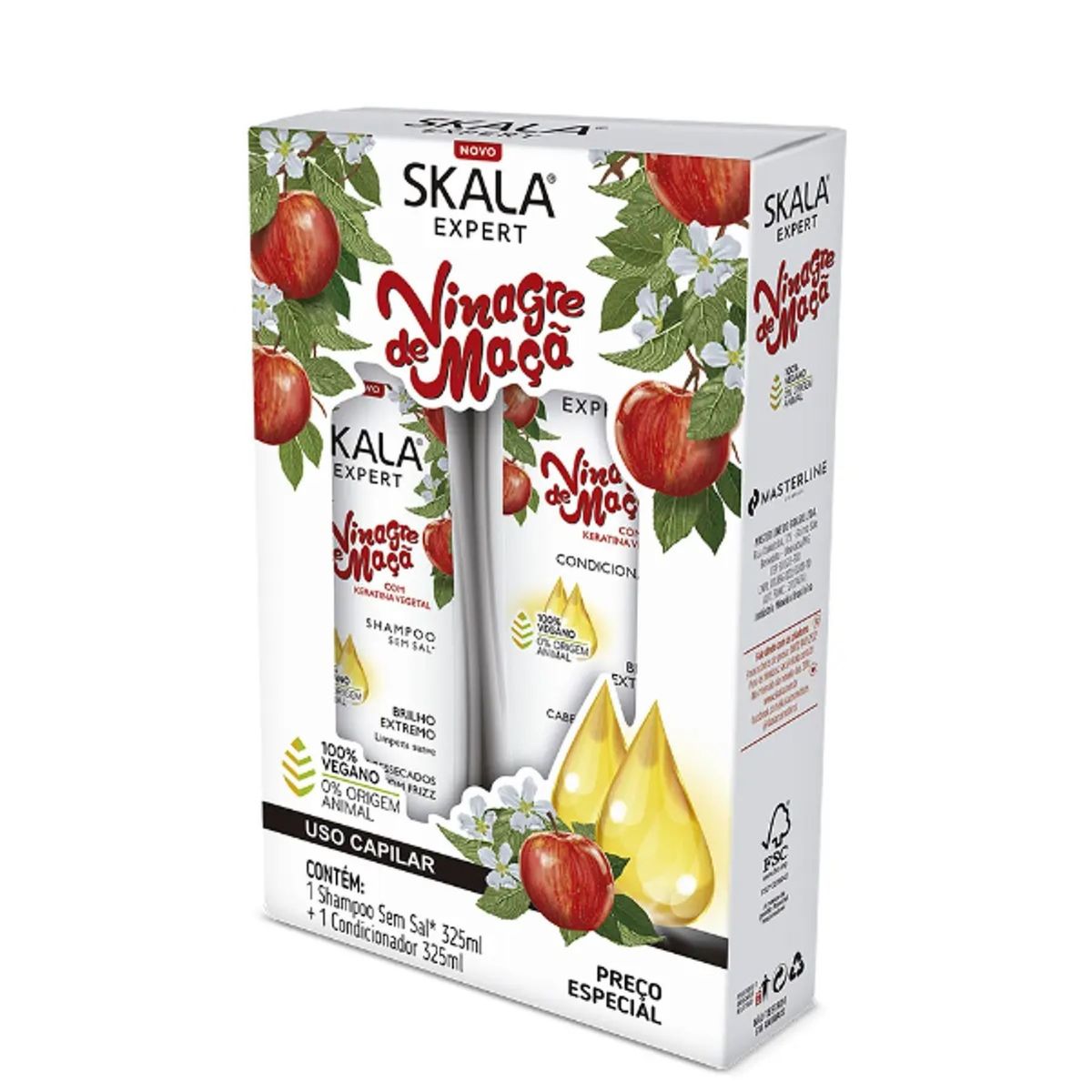SKALA - Kit Skala Shampoo Y Acondicionador Vinagre De Manzana 650ml
