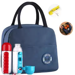 BELIDASHOP - Termo Pastillero Botella 600ml + Lonchera Térmica Colación