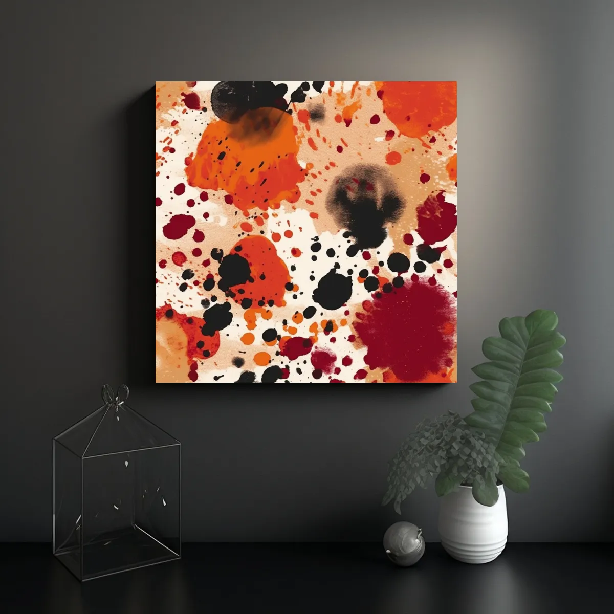 GENERICO - Patrón De Diseño Inspirado En Manchas Con 80x80 Cm
