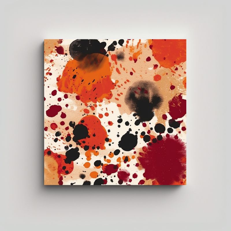 GENERICO - Patrón De Diseño Inspirado En Manchas Con 70x70 Cm
