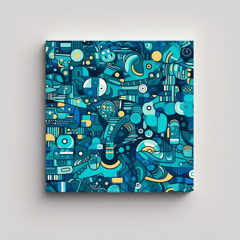 GENERICO - Cuadro Decorativo Inspirado En El Internet 90x90 Cm