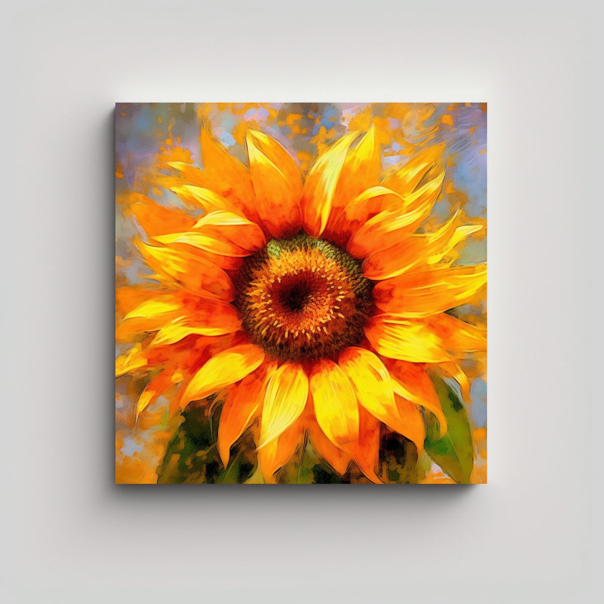 GENERICO - Crear Arte Digital De Girasol En Estilo 90x90 Cm