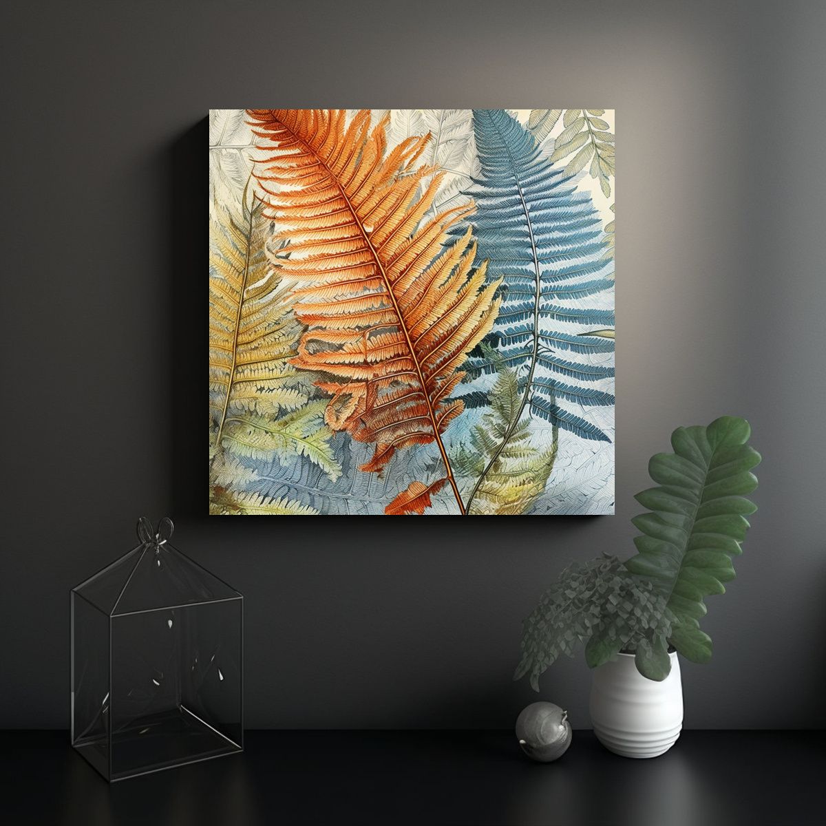 GENERICO - Pinturas Decorativas Con Estilo Cyathea Spinulosa 50x50 Cm