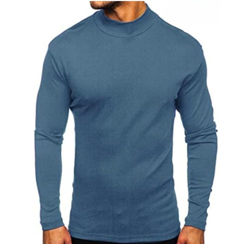 MPROPIA - Camiseta Hombre Manga Larga Cuello Beatle Fibra Bambu 3610