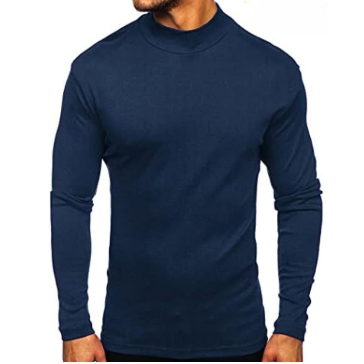 LIKE SHOP - Camiseta Hombre Manga Larga Cuello Beatle Fibra Bambu 3610