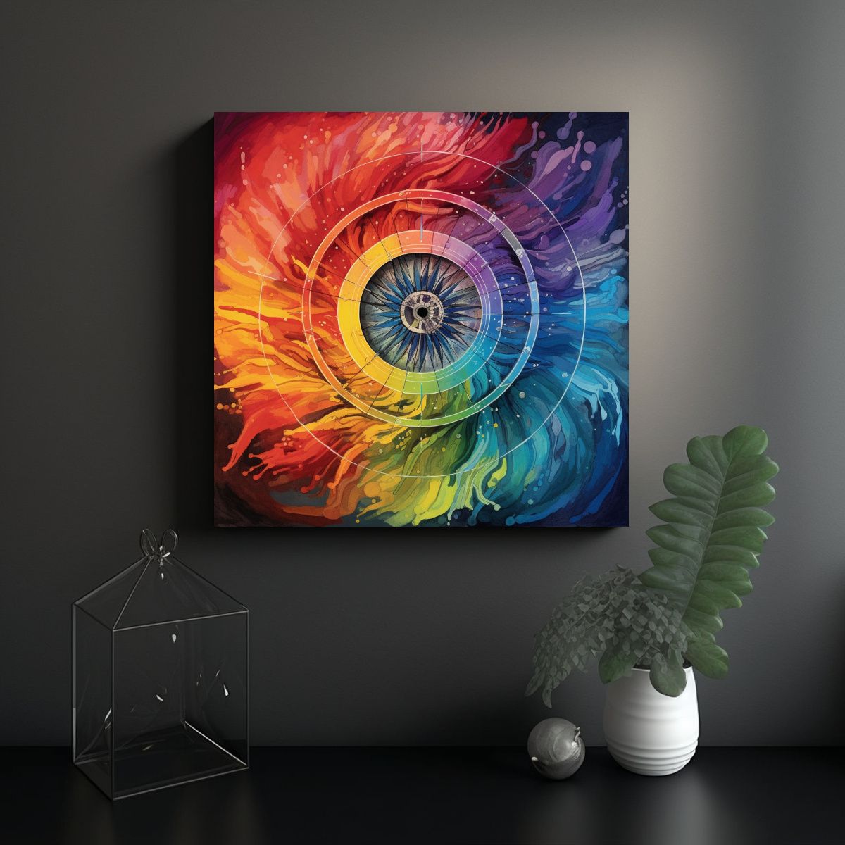 GENERICO - Rueda De Color Para Pinturas De Decoración Con 50x50 Cm