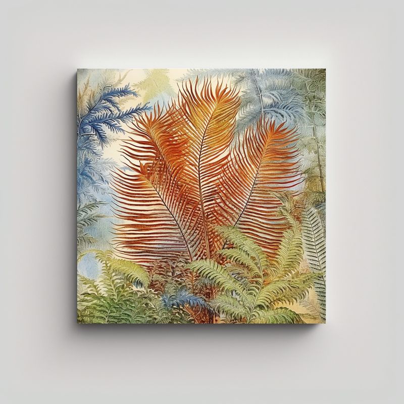 GENERICO - Cuadros Abstractos Exclusivos De Cyathea 50x50 Cm