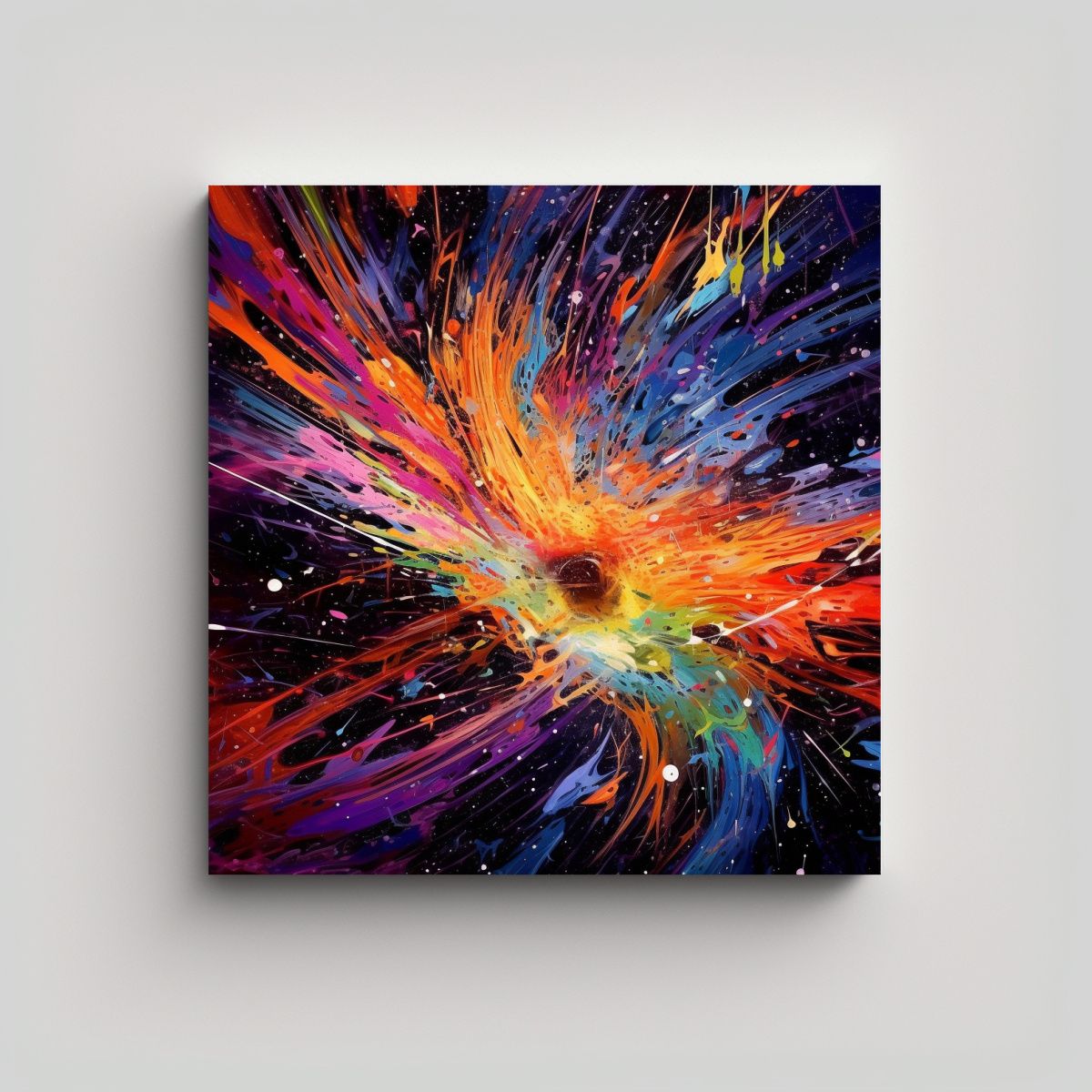 GENERICO - Cuadro Impreso Minimalista Estilo Graffiti 90x90 Cm