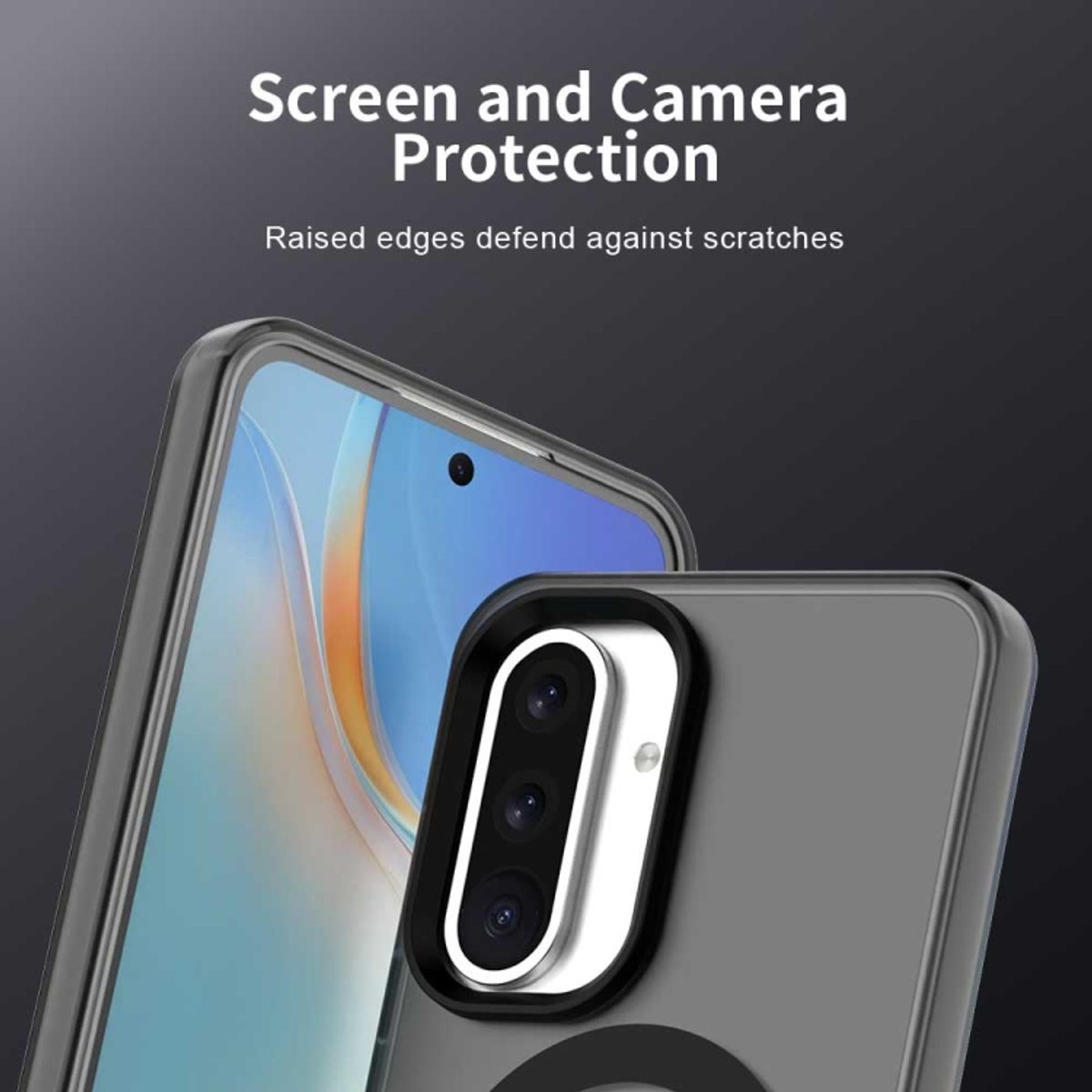 GENERICO - Carcasa para Samsung A56 5G Compatible Carga Magnética - Negro