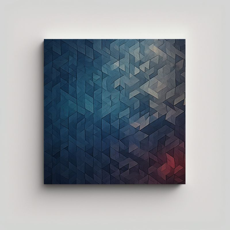 GENERICO - Cuadro Arte Gráfico Inspirador Patrón 80x80 Cm