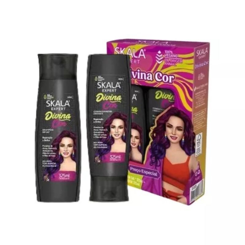 SKALA - Kit Shampoo Y Acond Divina Cor Skala Expert 650ml