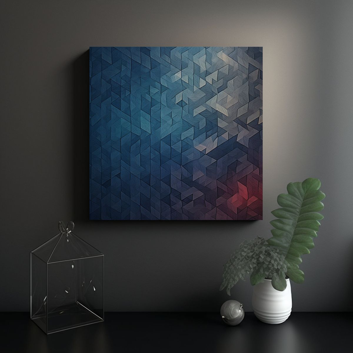 GENERICO - Cuadro Arte Gráfico Inspirador Patrón 50x50 Cm