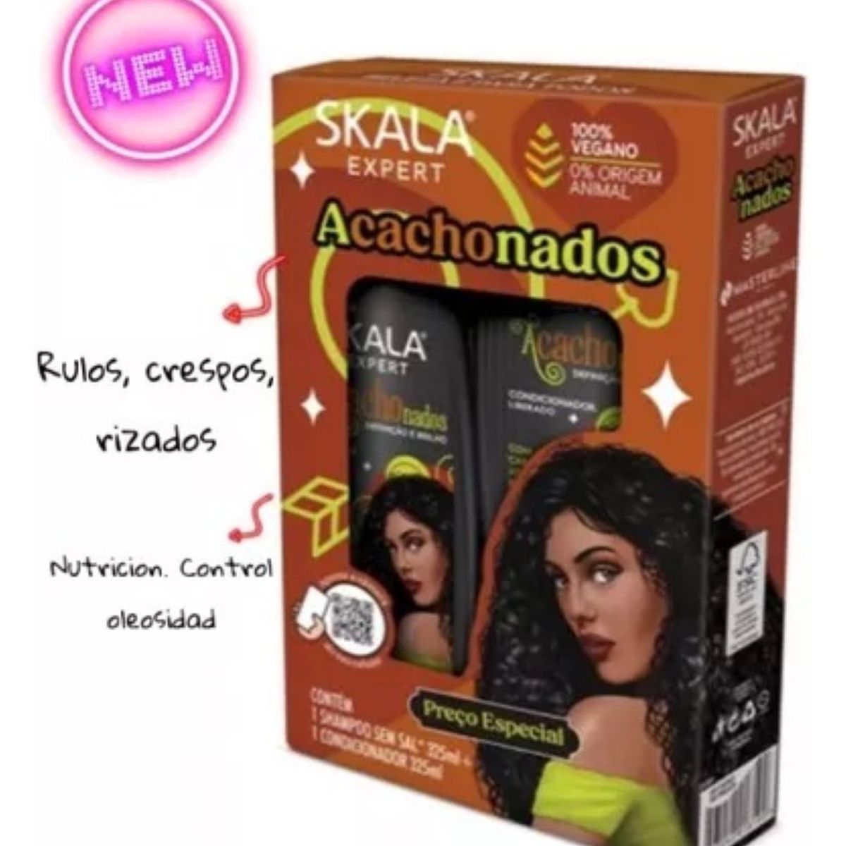 SKALA - KIT SHAMPOO Y ACOND ACACHONADOS SKALA EXPERT 650ML
