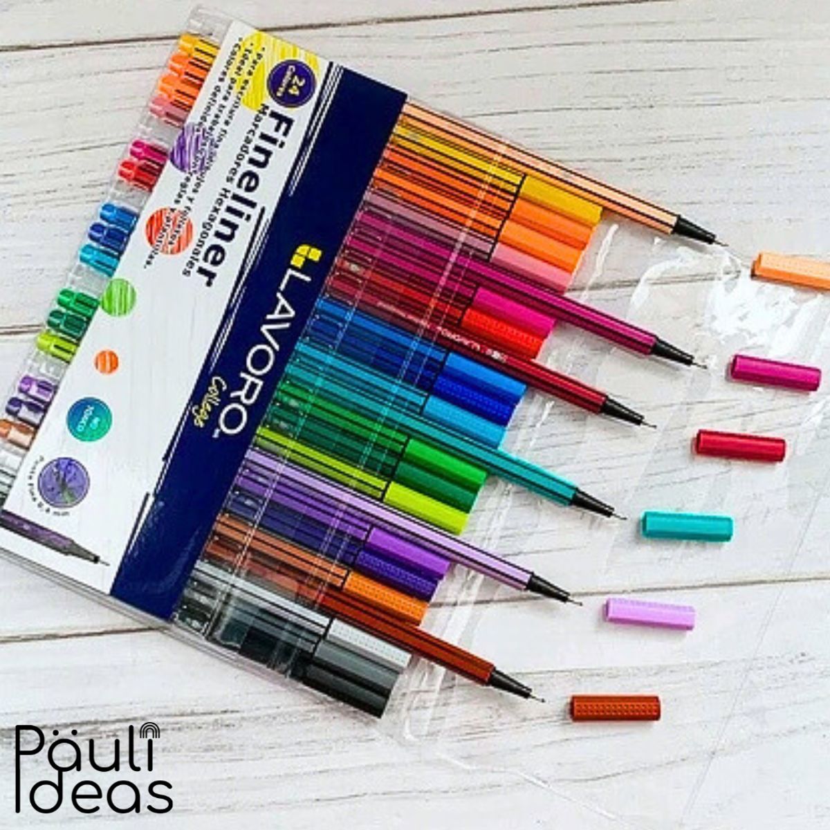 LAVORO - Set 24 Tiralíneas Punta Fina 0.4 Mm Lavoro