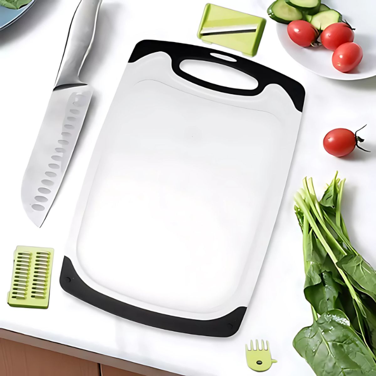 BELIDASHOP - Multipicador Vegetales 16pz + Set 3 Tablas Para Picar Cocina