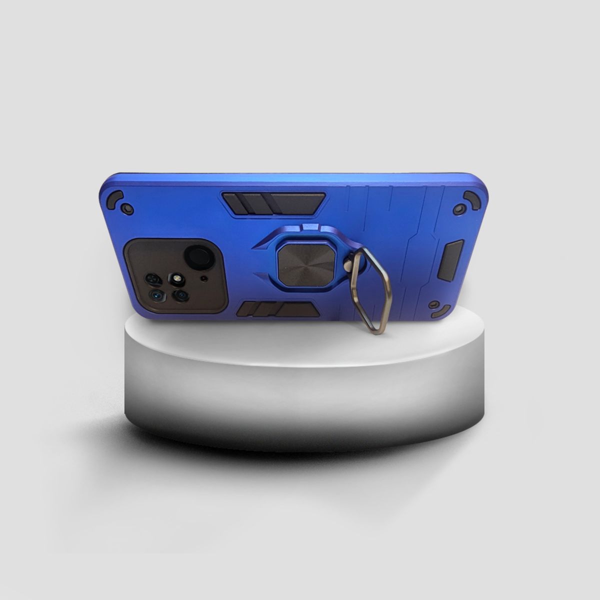 GENERICO - CARCASA ANILLO ANTIGOLPE PARA CELULAR XIAOMI REDMI 10C AZUL