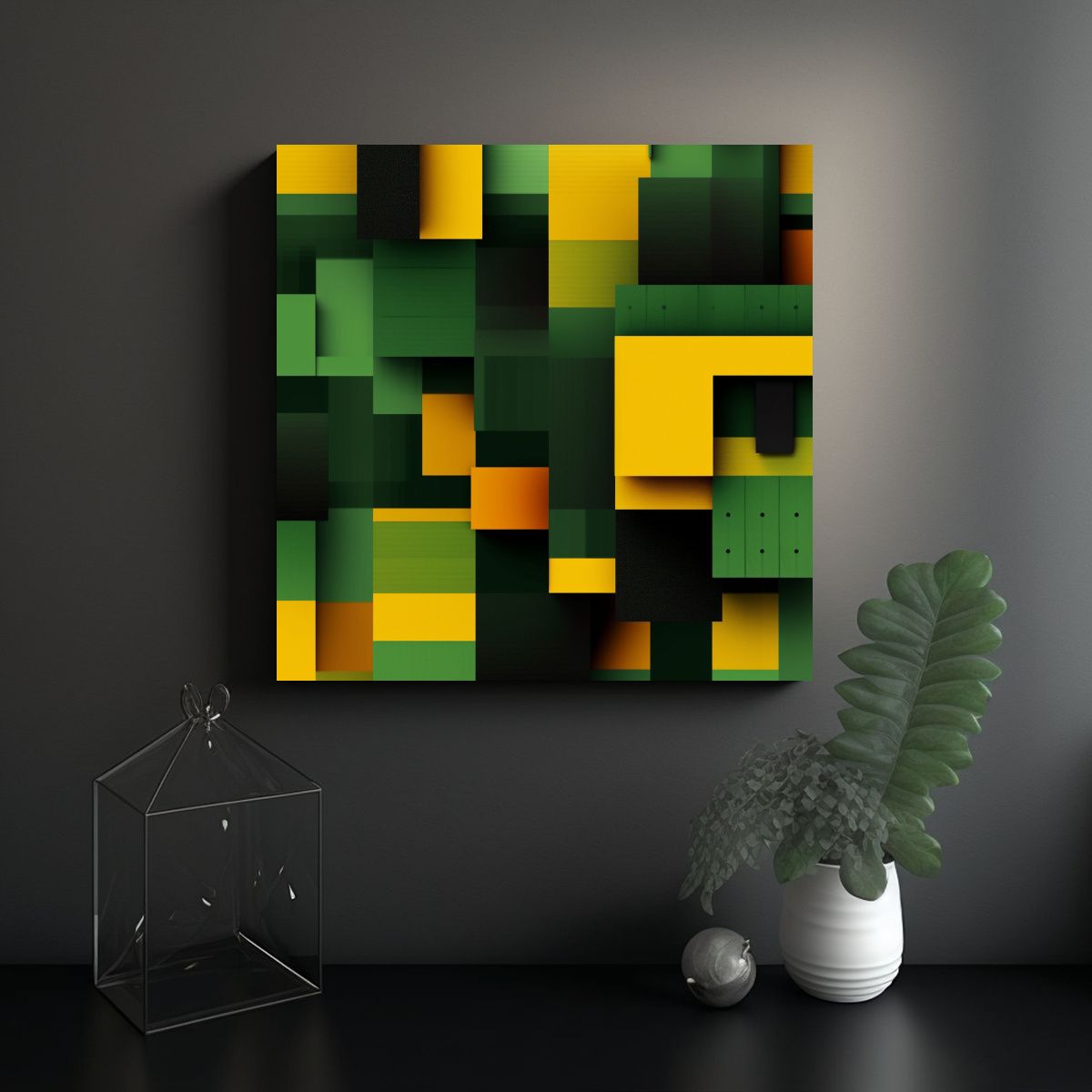 GENERICO - Composición Equilibrada Genera Imagen 80x80 Cm