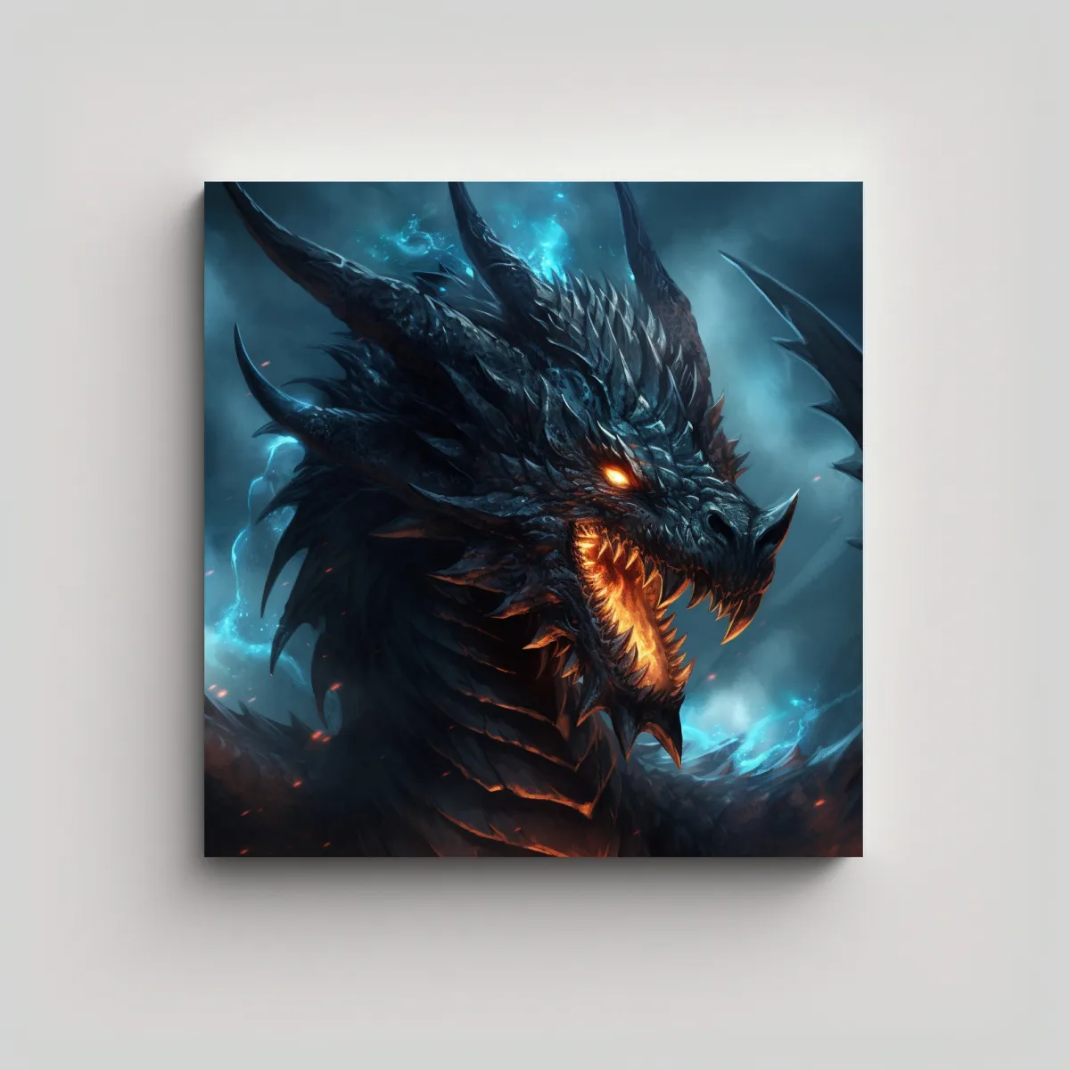 GENERICO - Venta De Tela En Bastidor Belleza Dragón Fafnir 50x50 Cm