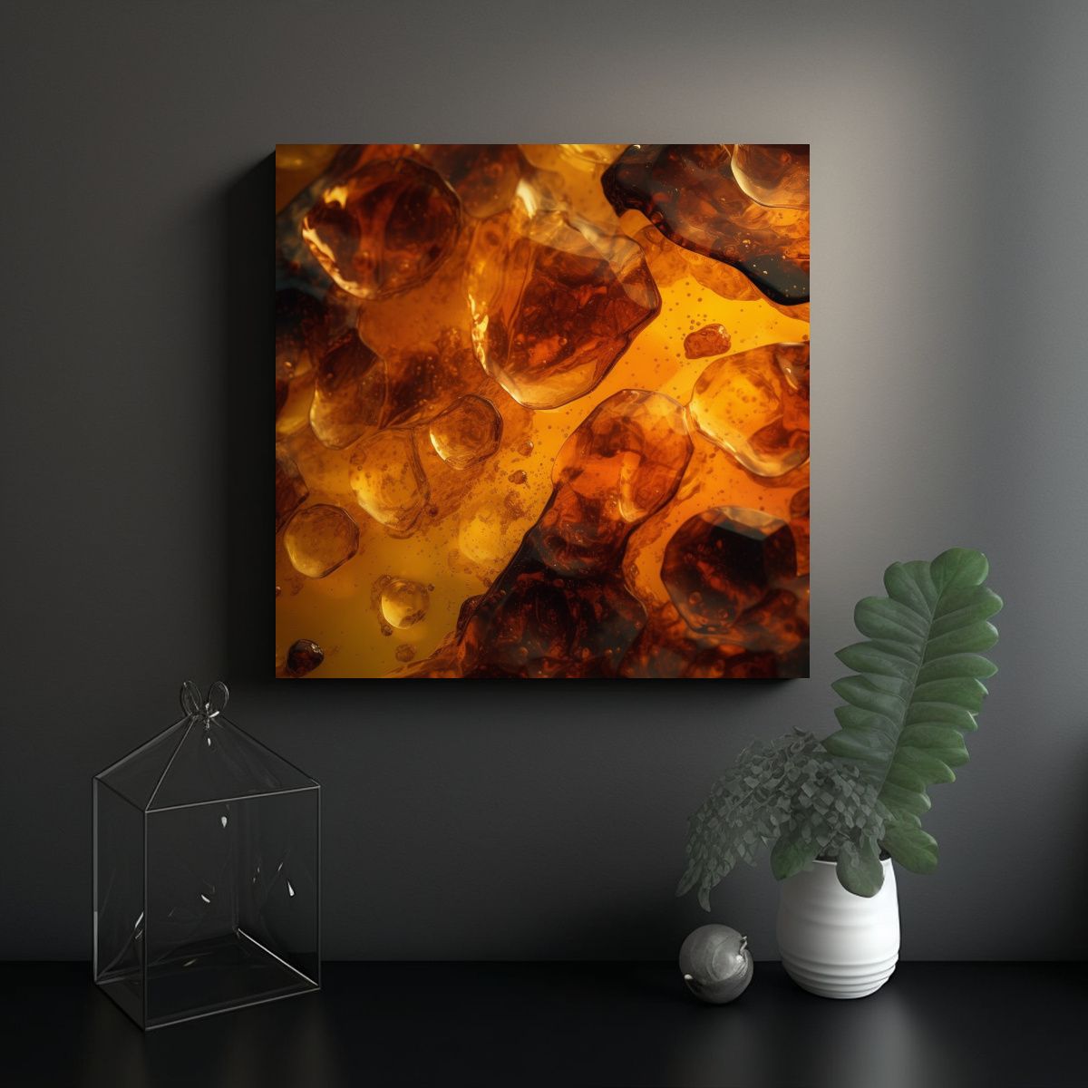 GENERICO - Pintura Decorativa Textura ámbar Antiguo En 60x60 Cm