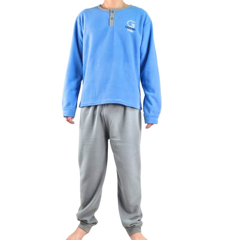 MPROPIA - Pijama Polar Hombre Invierno 2 Piezas Calidad Premium 4006