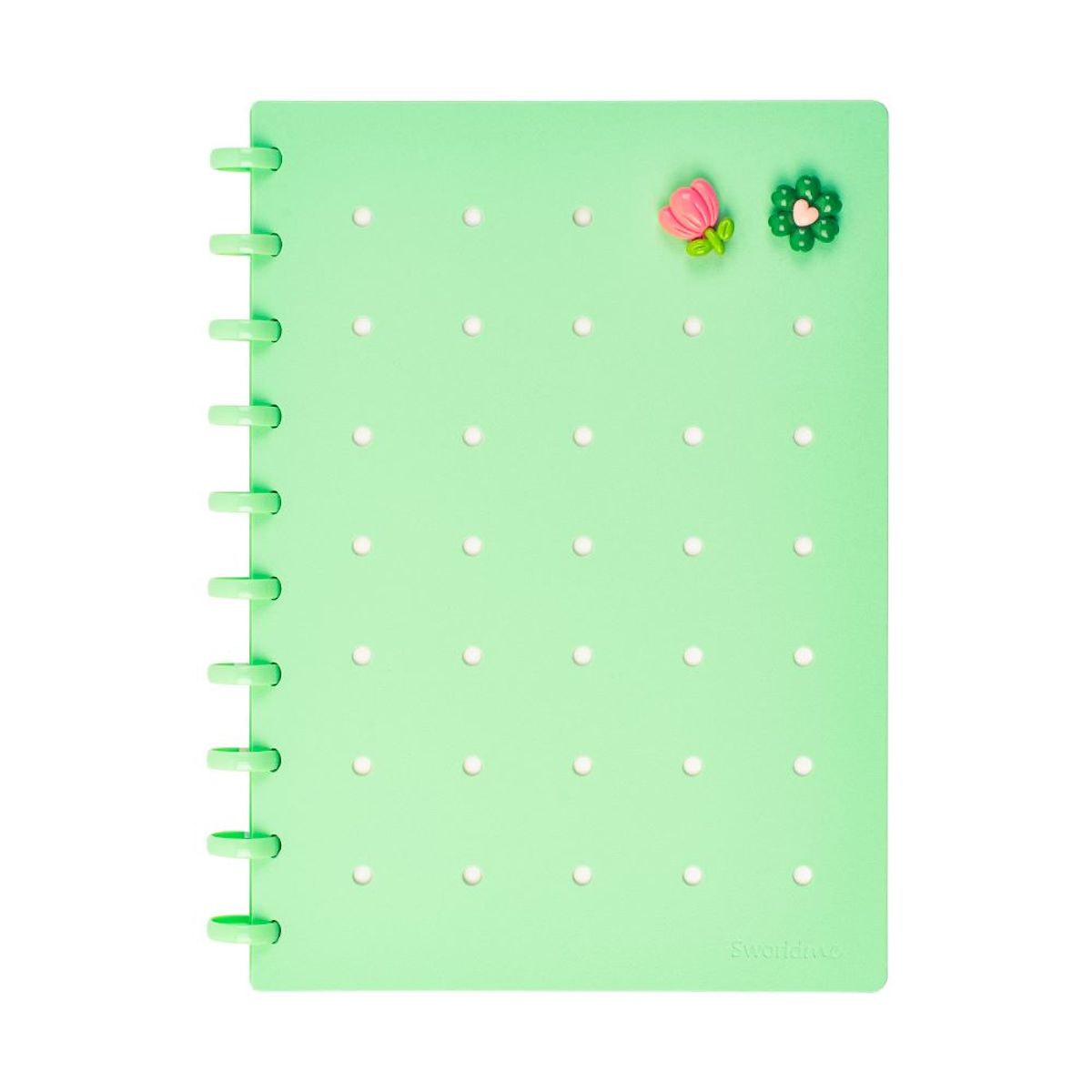 GENERICO - Cuaderno B5 c Pines Verde Agua Anillado