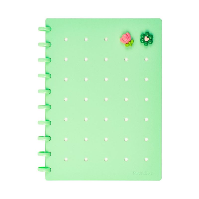 GENERICO - Cuaderno B5 c Pines Verde Agua Anillado