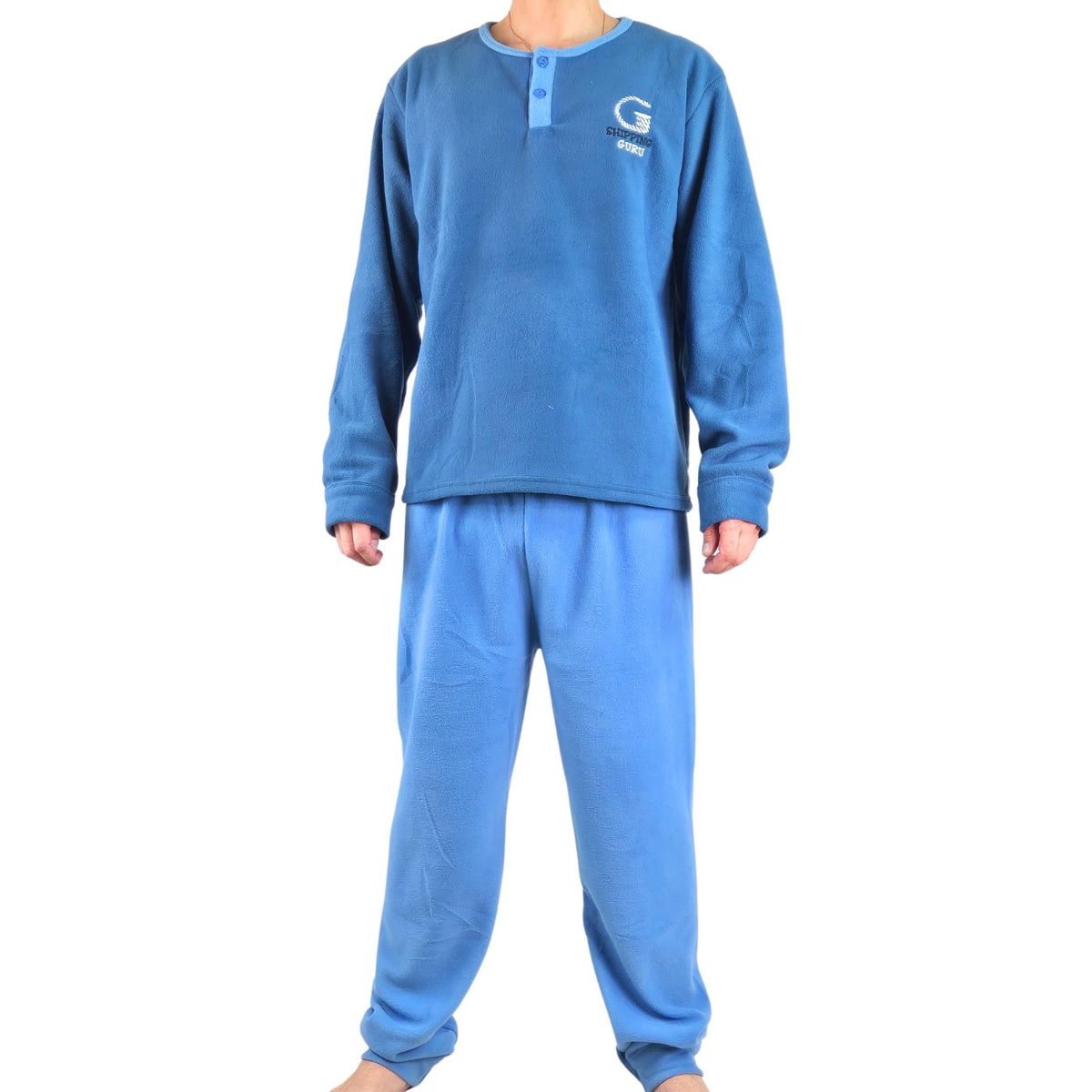 LIKE SHOP - Pijama Polar Hombre Invierno 2 Piezas Calidad Premium 4006