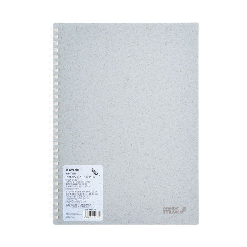 GENERICO - Cuaderno B5 Azul Pastel Anillado