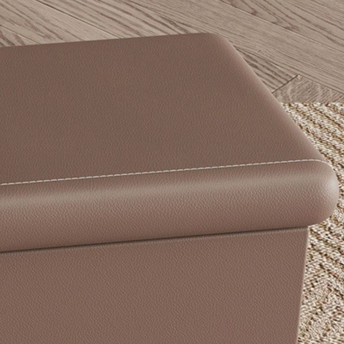SANTU HOME & DECO - Velador Mocha Mousse Izquierdo Ecocuero