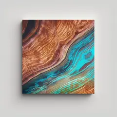 GENERICO - Cuadro De Tela Fotográfica Luminosa Con Fondo 80x80 Cm