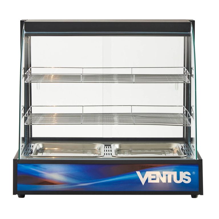 VENTUS Vitrina Mantenedora de Calor Curva VMCD-2 Sobremesa
