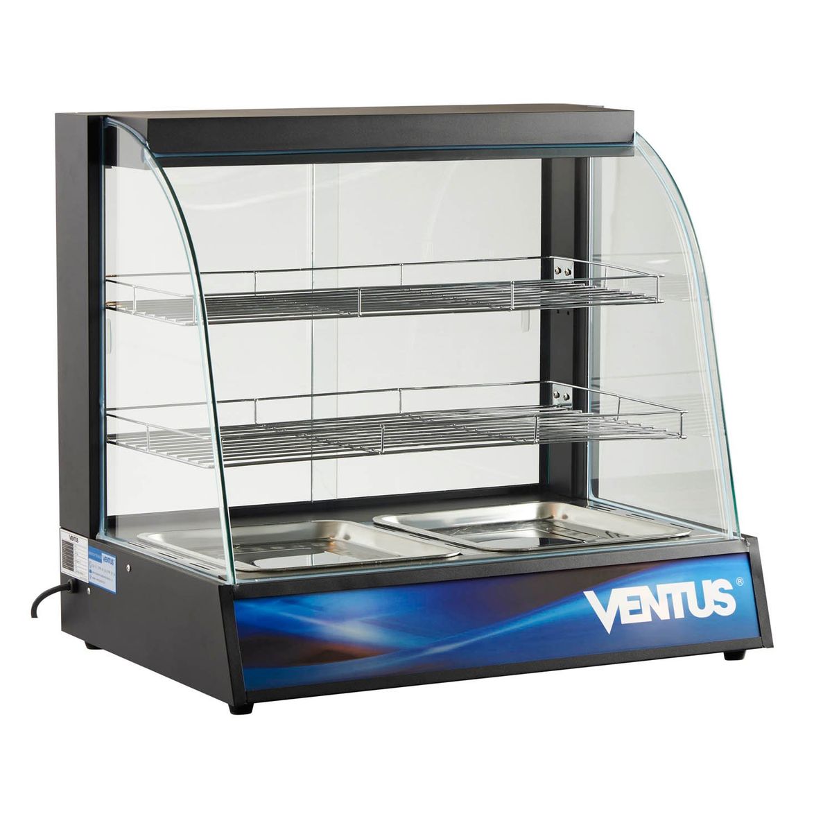 VENTUS - Ventus Vitrina Mantenedora de Calor Curva VMCD-2 Sobremesa