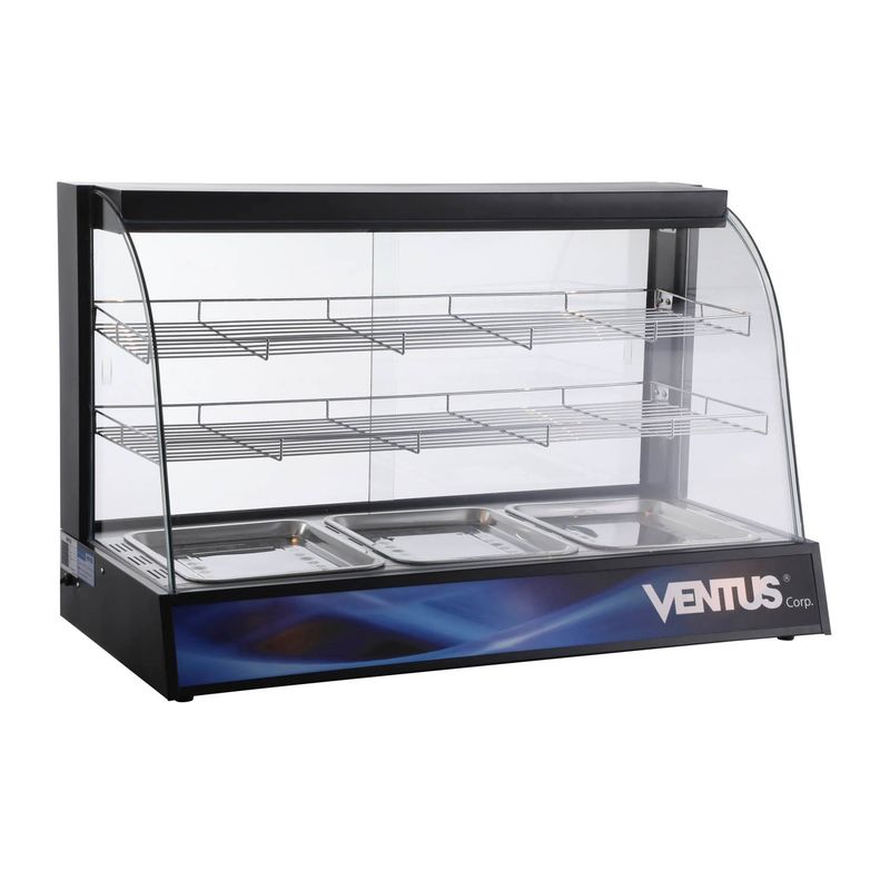 VENTUS - Vitrina Mantenedor De Alimentos Sobremesa Curva VMCD-3 Ventus