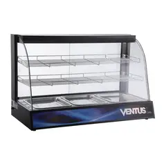 VENTUS - Vitrina Mantenedor De Alimentos Sobremesa Curva VMCD-3