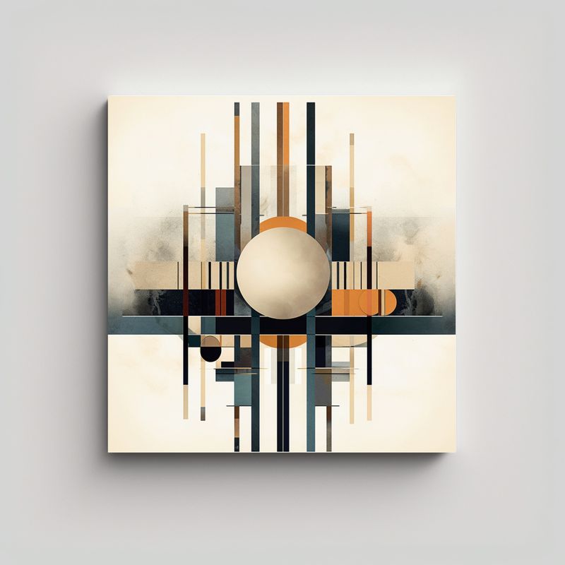 GENERICO - Cuadros Abstractos Minimalistas Que Resaltan 60x60 Cm